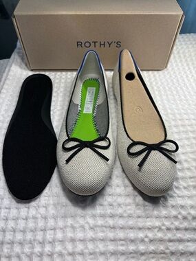 Rothy's Ballet Flats Diamond Metallic